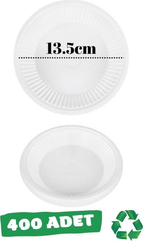 Plastik Tabak Küçük Boy (Çap:13.5Cm) 400 Adet