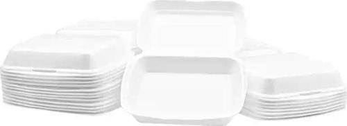 Içi Boş Kapaklı Köpük Tabak 25 Adet