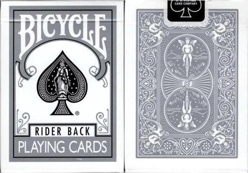 Standart Index Gri Gümüş Rider Back Oyun Kağıdı Kartı iskambil Kartları Destesi