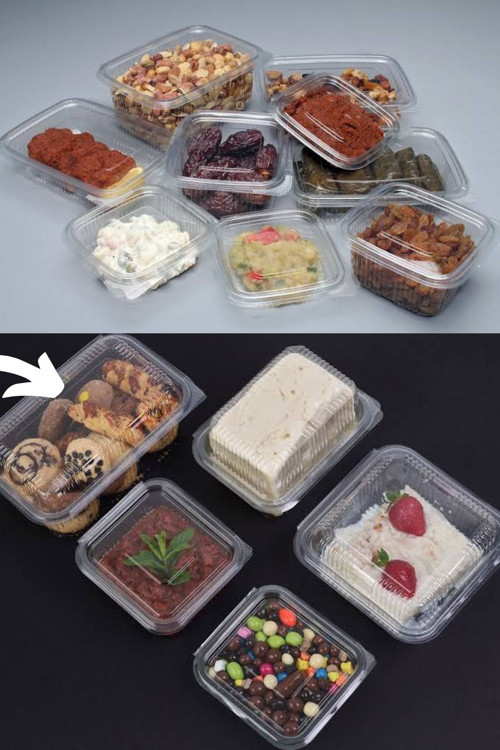 Plastik Kapaklı Kullan At Saklama Kabı Sızdırmaz Kap 2000 Ml 50 Adet