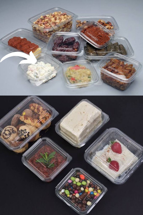 Plastik Kapaklı Kullan At Saklama Kabı Sızdırmaz Kap 250 Ml 50 Adet