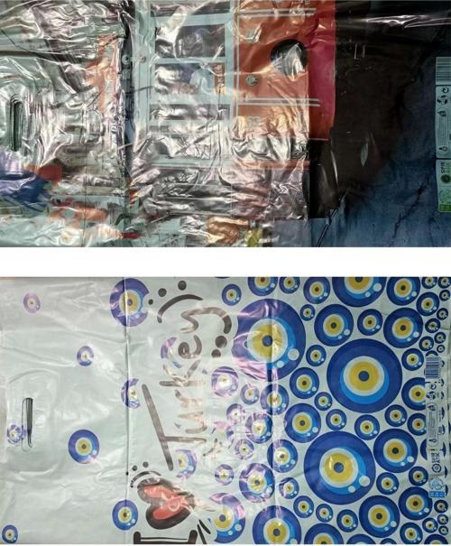 Çok Renkli Takviyeli (No:6) 60X70 Mağaza Poşeti 50'Li