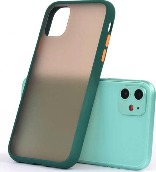 iPhone 11 Kılıf Mat Yüzey Renkli Kenar Silikon