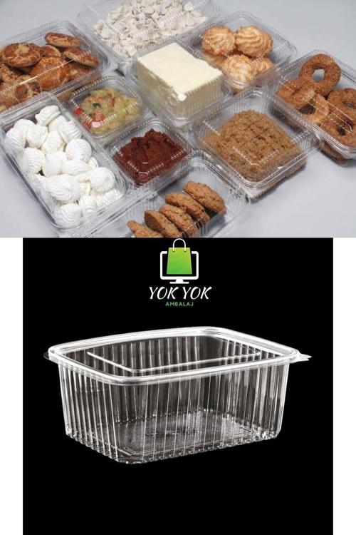 Plastik Sızdırmaz Kapaklı Kap 1500 Gr Cc 25 Adet