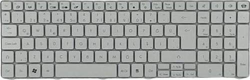 Acer TravelMate 5735G, 5735Z, 5735ZG, 5740G, 5740z Uyumlu Notebook Klavye Beyaz TR