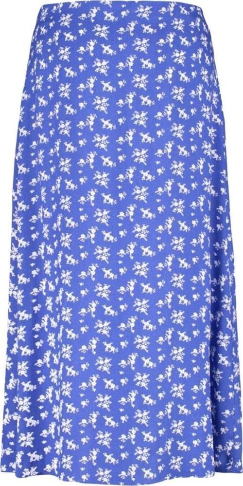 Moda Büyük Beden Yırtmaçlı Animal Desen Günlük Midi Boy Dokuma Yırtmaçlı Viskon Etek