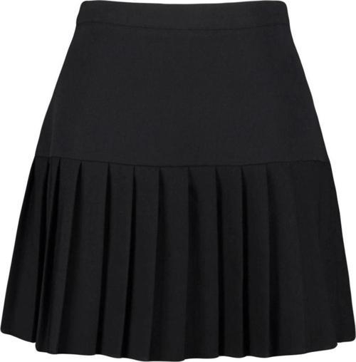 Moda Büyük Beden Regular Düz Desen Günlük Mini Boy Pilili Dokuma Etek