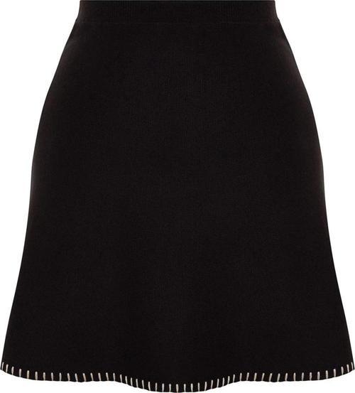 Moda Regular Düz Desen Günlük Mini Boy Mini Pamuklu Triko Etek