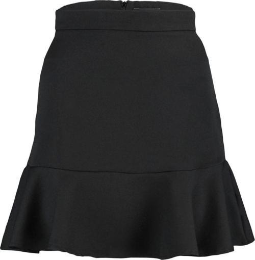 Moda Balık Düz Desen Günlük Mini Boy Etek Ucu Volanlı Mini Dokuma Etek