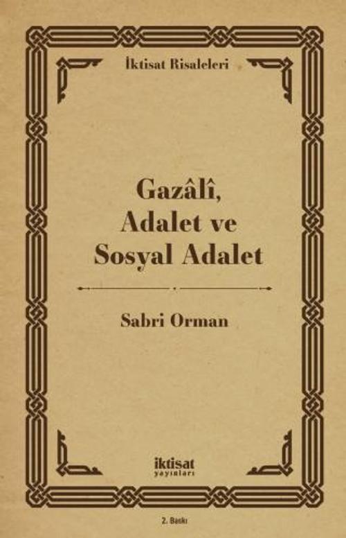 Gazâlî, Adalet ve Sosyal Adalet