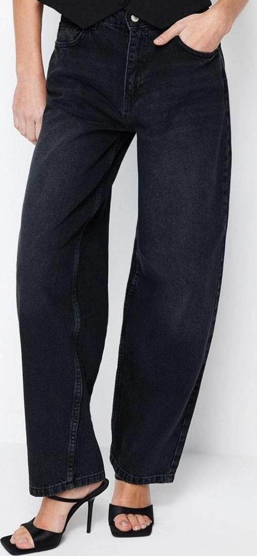 Stil Kadın Moda Denim Kot Pantolon Regular Boru Paça Mavi Düşük Bel Skater Jeans