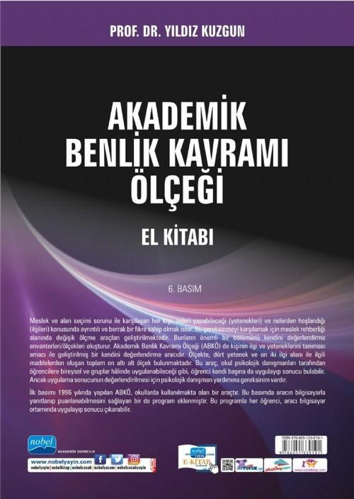 Akademik Benlik Kavramı Ölçeği El Kitabı (CD İlaveli)
