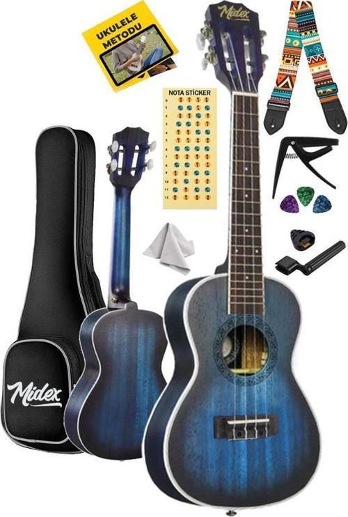 CN-23 Yüksek Kaliteli Masif Ağaç Concert Ukulele Seti
