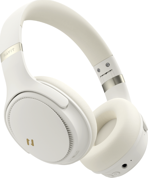 H630BT PRO ANC Kulak Üstü Katlanabilir Bluetooth Kulaklık - 50 Saat Batarya Çift Cihaz Desteği - Bej
