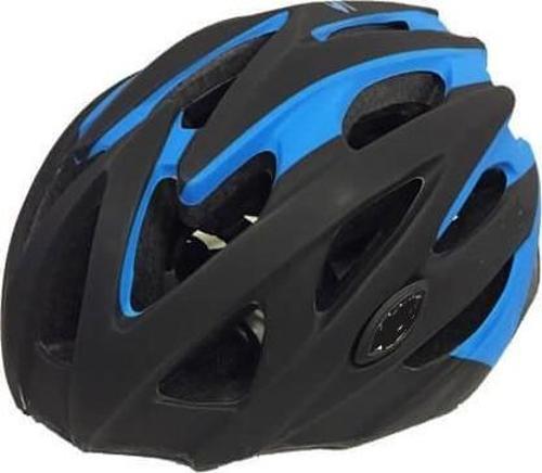 MV29 Kask Arka Led Lambalı Mat Siyah Mavi (M) Beden