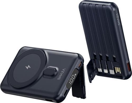 10.000 Mah Kendinden Kablolu / Magsafe  Taşınabilir Şarj Cihazı Siyah