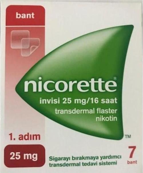 Invisi Nikotin Bandı 1.Adım 25mg 7 Bant