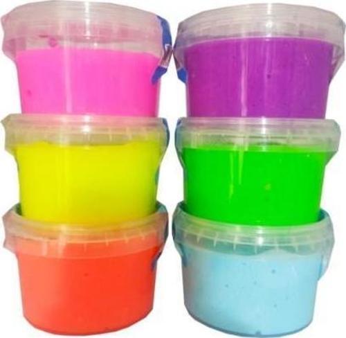 Köpüklü Pofuduk Slime 6 Adet Hazır Slime Slaym Oyun Hamuru Oyun Jeli