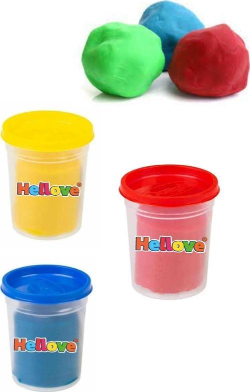 Kutulu Rengarenk Doğal Oyun Hamuru 3 Adet Oyun Hamuru Play Dough 3 x 100 Gram