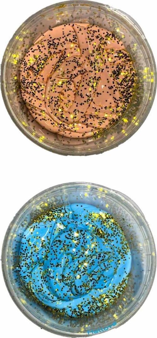 Simli Slime Ele Yapışmayan Slime Slaym Oyun Hamuru 2 Renk Pofuduk Slime