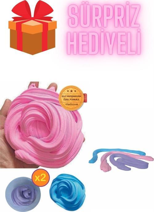 Sürpriz Hediyeli Ele Yapışmayan Slime 2 li Slaym Pofuduk Sılaym Oyun Jeli