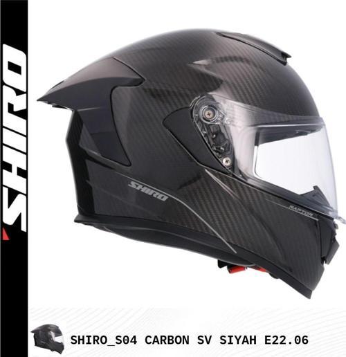SHIRO 2007 S04 KASK FC CARBON SV XL 6162 SİYAH