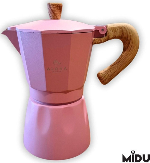Moka Pot 6 Cup (Pembe)
