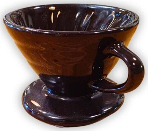 V60 Dripper Seramik Kuplu Siyah
