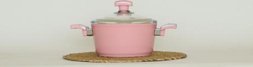 Seramik 18 Cm Derin Tencere Pembe