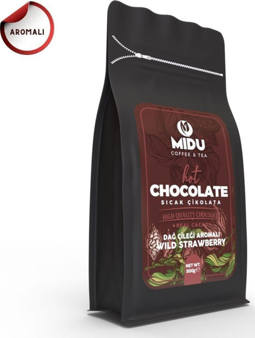 Dağ Çileği Aromalı Sıcak Çikolata 500 Gr.