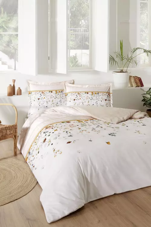 Marigold Çift Kişilik Nevresim Takımı - Krem