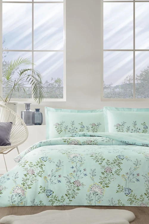 Romantic Touch Çift Kişilik Nevresim Takımı - Mint