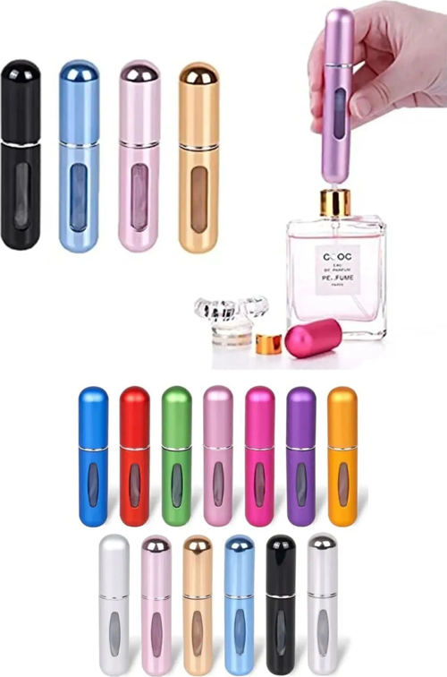 Parfüm Şişesi Çanta Içi Mini Doldurulabilir Seyahat Cep Yedek Parfüm Şişesi 5 ml 1 ADET