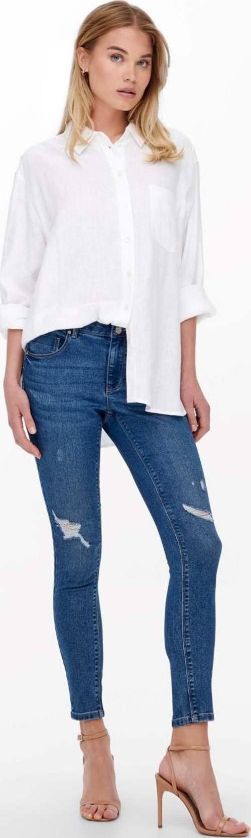 ONLDAISY REG PUSH BAYAN MAVİ KOT PANTOLON