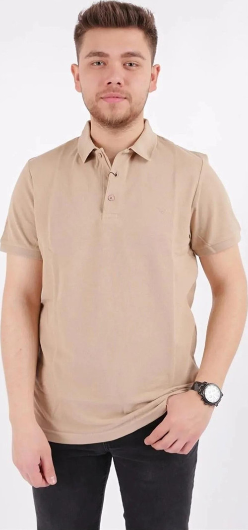 Erkek T-shirt Polo Yaka Pike 4613 SAFARİ