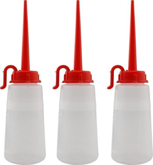 3 Adet Yumuşak Şeffaf Plastik Yağdanlık 160 ml 