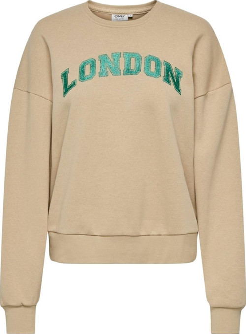 ONLJOLANA L/S GLITTER O-NECK SWT BEJ15304729