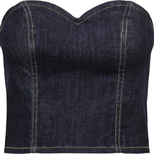 ONLTIKI S/L DNM RINSE CORSET TOP GUA KOYU MAVİ15325559