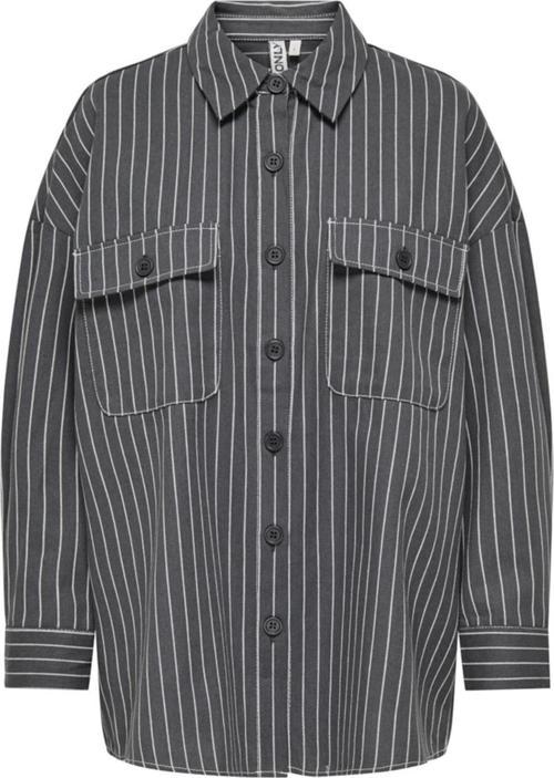 ONLDOLLAS L/S STRIPE SHIRT CC PNT GRİ15328496