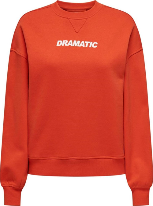 ONLSOFIA L/S WORD O-NECK SWT TURUNUCU