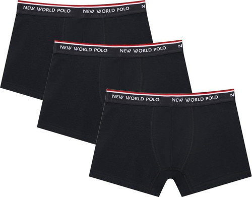 Basic 3'lü Boxer Siyah Likralı Boxer Set 23SSM1003