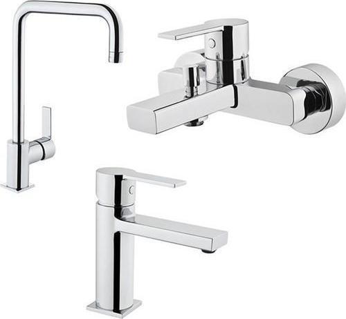Flo S Batarya Seti, Banyo + Lavabo + Eviye Bataryası