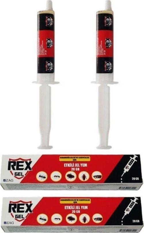 Rexgel 20 Gr Şırıngalı 2 Adet Hamam Böceği Karınca Için Uzun Süreli Jel Böcek Ilacı - Böcek Kovucu