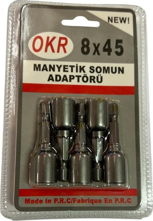 MANYETİK SOMUN ADAPTÖRÜ 8mm 5 ADET