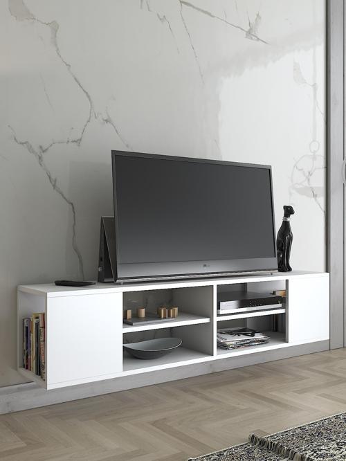 Echo 150 Cm Duvara Asma Tv Ünitesi - Beyaz