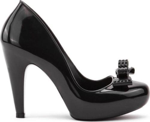 Mel By Melissa Rasberry II 32127 Pink Siyah Platform Topuklu PVC Kurdele Detaylı Kadın Ayakkabı 