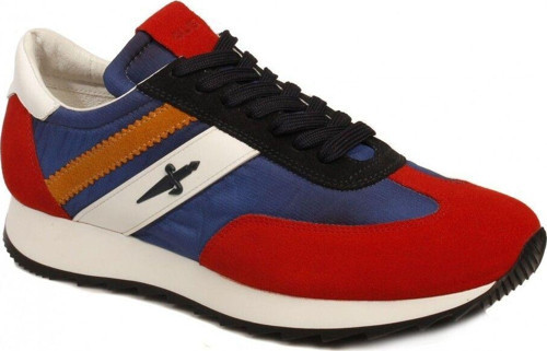 VVJU1TNY Süet Deri Kırmızı Lacivert Erkek Sneaker