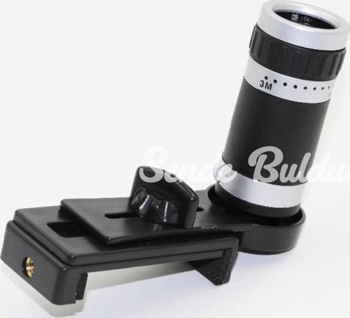 8x18 Zoom Teleskop Telefon Kamera Lensi Mini El Dürbünü