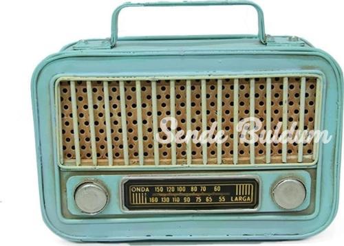 Dekoratif Metal Radyo Kumbara