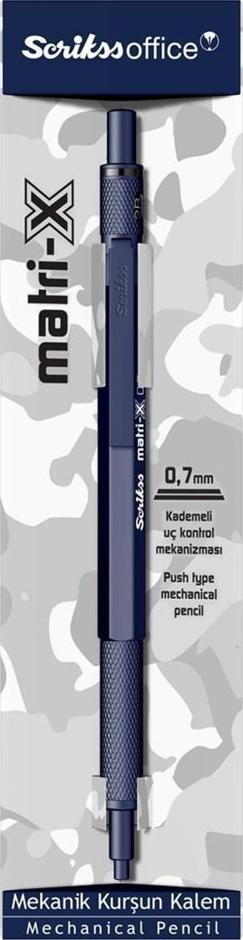 Matri-X Versatil 0.7 mm Lacivert Şeffaf Amb.